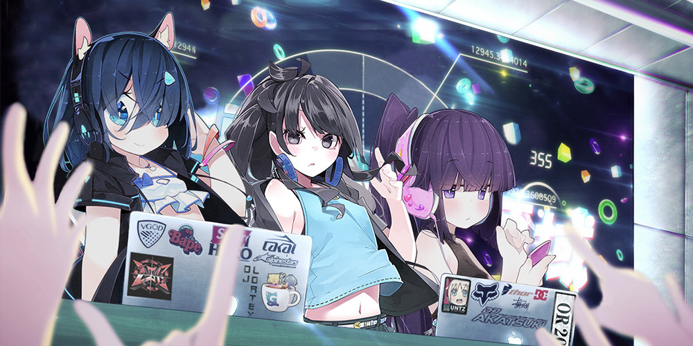 Anime girl DJ